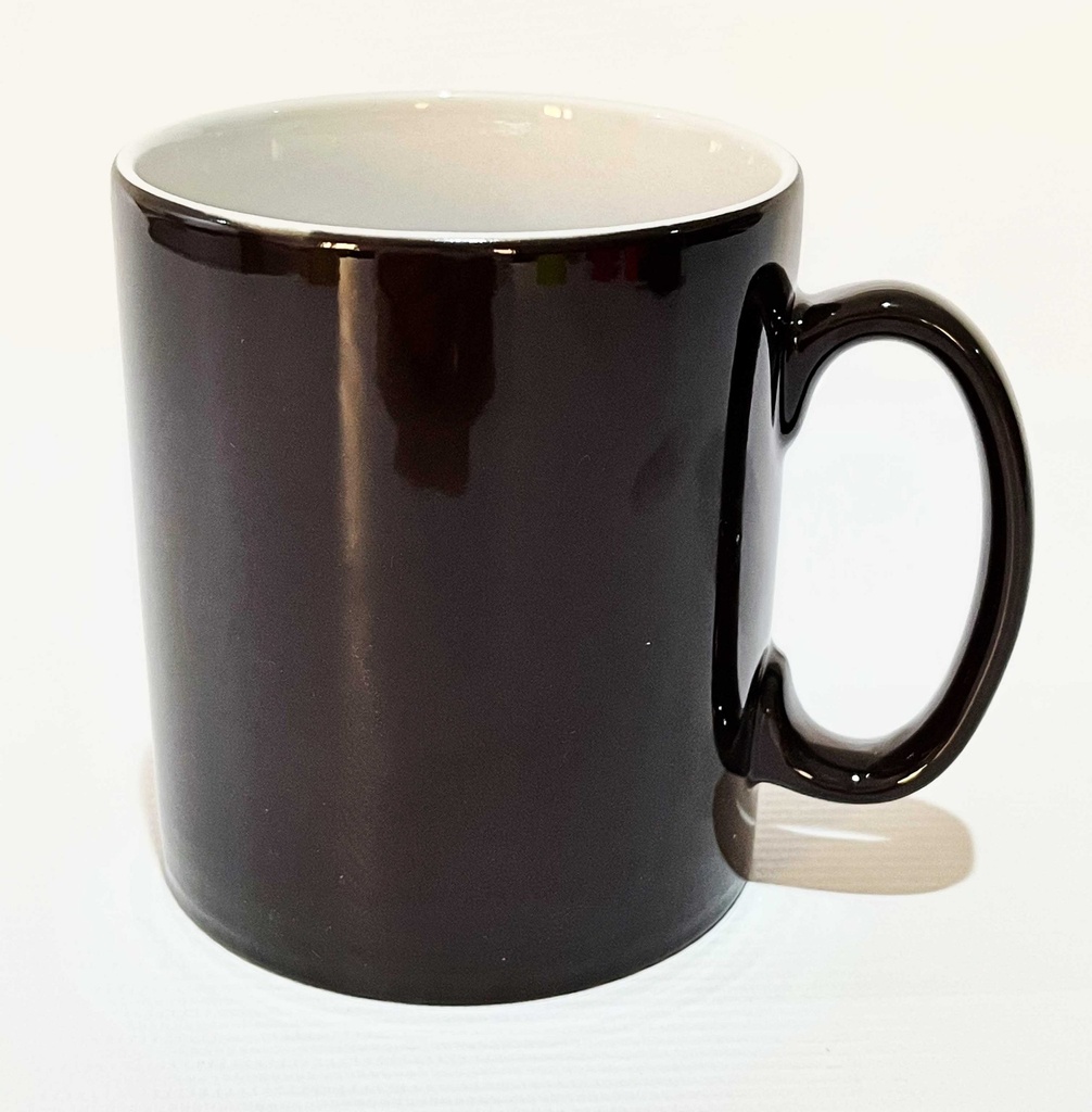 11oz Color Changing Mug Black Glossy Ceramic Mug