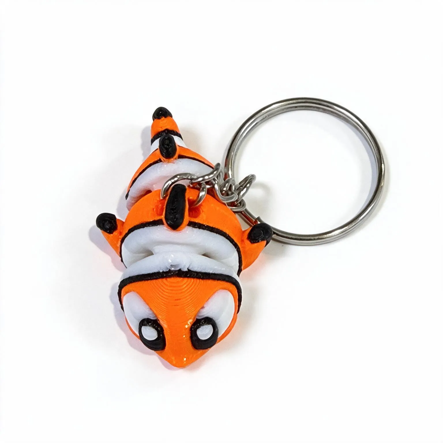 Articulated Clownfish Keychain