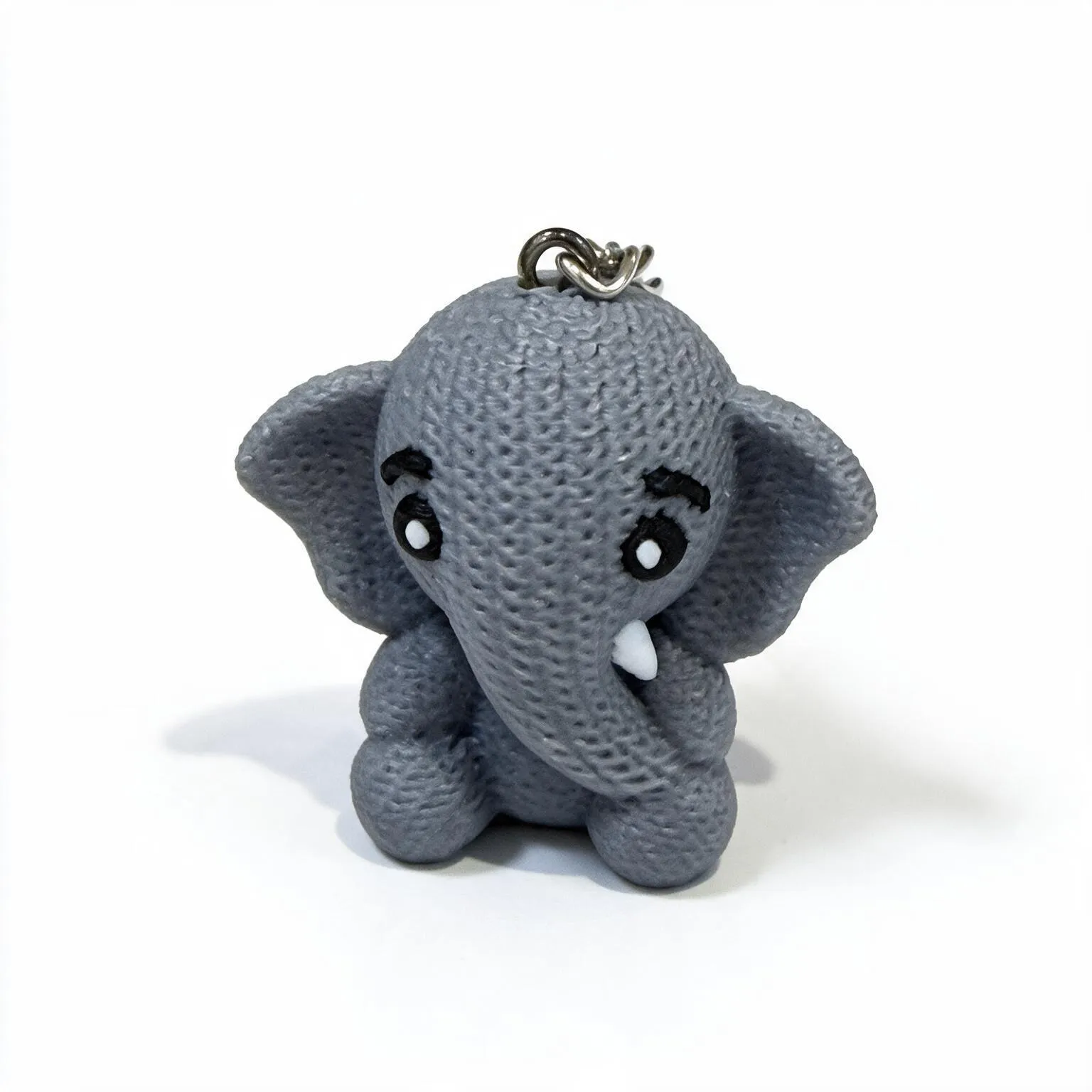 Grey Elephant Keychain