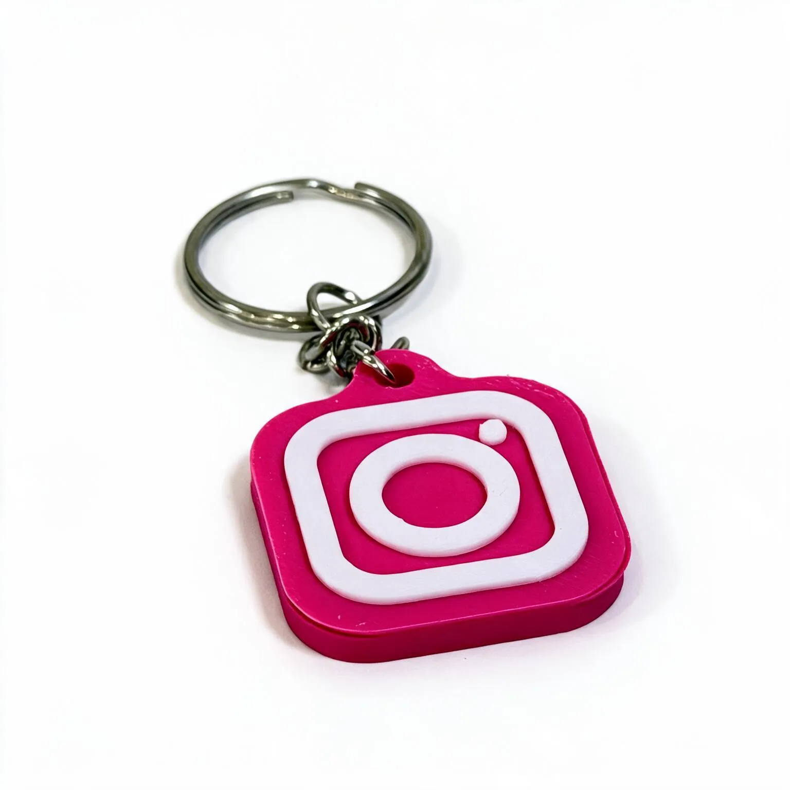 Pink Instagram Keychain