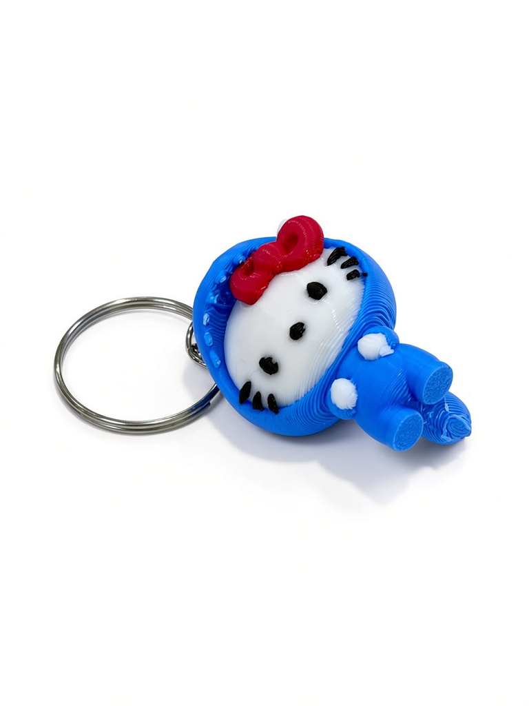 Hello Kitty in Blue Costume Keychain