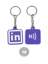3D Printed LinkedIn NFC Smart Keychain – PLA Edition