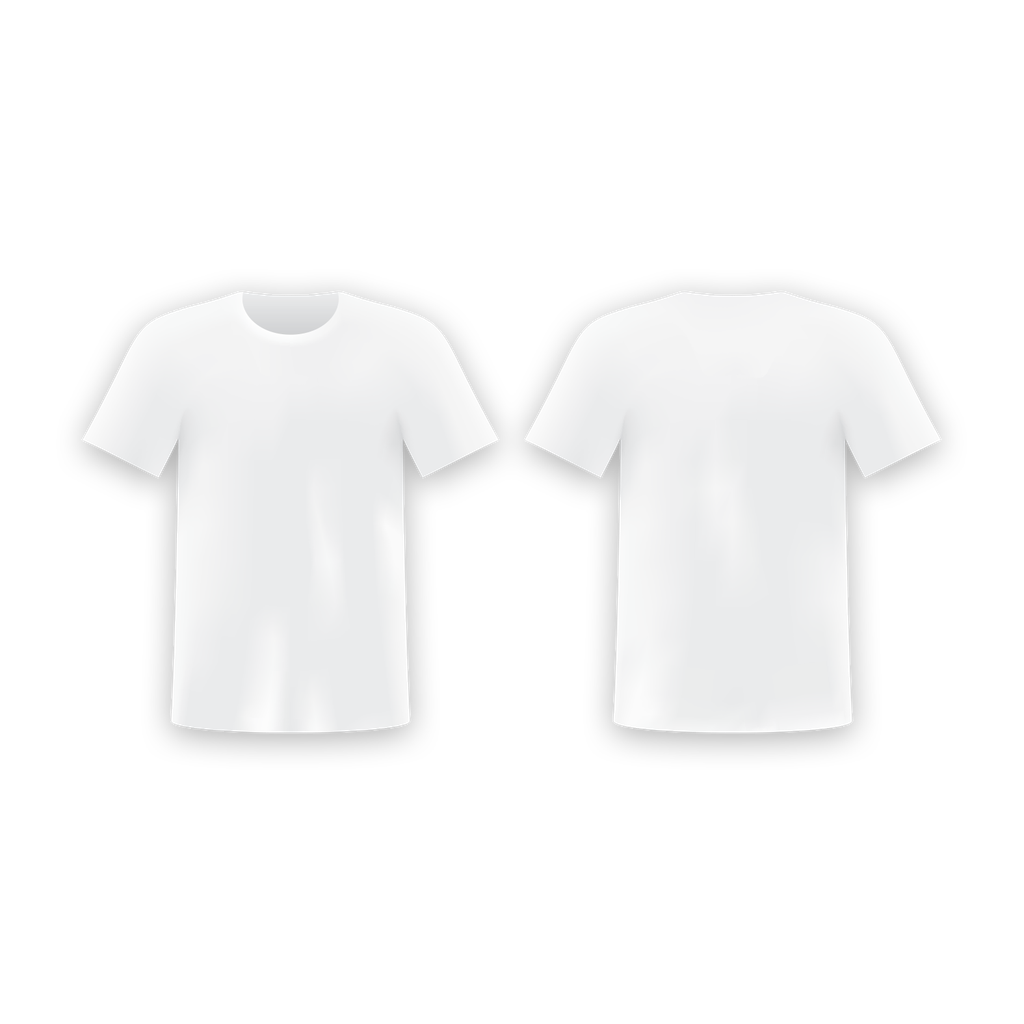 White thermal print polyester t-shirt SML-XL